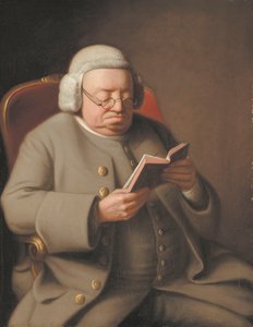 Retrato de Isaac Brodeau, lendo um livro, século XVIII