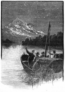 Ilustração do romance de Jules Verne, “O Orinoco Soberbo”, Edição Hetzel - Viagens Extraordinárias 1898