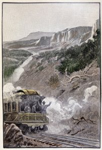 Foi tão bonito quanto o Parque Nacional do Wyoming (página 285) em "The Testament of an Eccentric", de Jules Verne de George Roux
