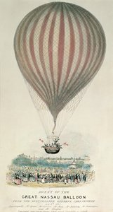 Subida do Grande Balão de Nassau, Jardins de Montpellier, 3 de julho de 1837 de George Rowe