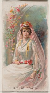 May Day, França, da série Holidays N80 para cigarros da marca Duke, 1890., 1890.