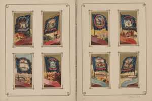 Bandeiras de todas as nações e dos Estados Unidos da América - páginas 33 e 34, 1887