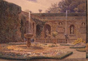O jardim da Villa Cigogna Mozzoni de George Samuel Elgood