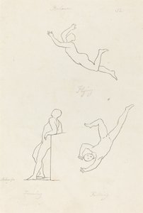 Inclinar-se, voar e cair de George Scharf after John Flaxman