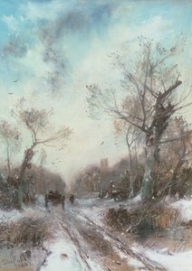 Paisagem de inverno de George Sheffield