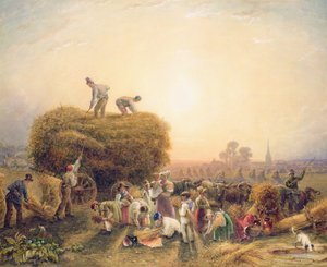 Fenação, 1832 (wc on paper) de George Shepherd