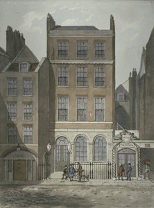 Vista, de, Snow&39;s, operação bancária, casa, e, Twining&39;s, chá, mercadores, costa, westminster, c.1810 de George Shepherd