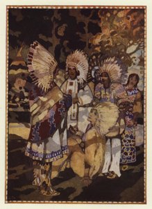 "Estou cansado da vida solitária; vim pela sua filha" (cor litho) de George Sheringham
