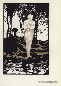 Ilustração para The Happy Hypocrite de Max Beerbohm (cor litho) de George Sheringham