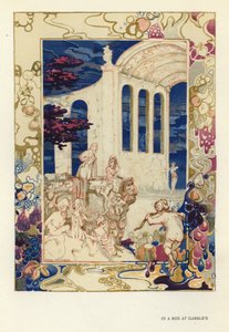 Ilustração para The Happy Hypocrite de Max Beerbohm (cor litho) de George Sheringham