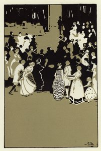 A noite foi sempre de grande alegria e banquete (cor litho) de George Sheringham