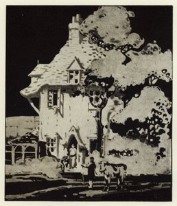"Onde vais com a vaca?" (cor litho) de George Sheringham