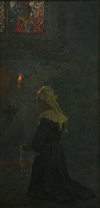 Na oração (Pont Aven), 1905 de George Sherwood Hunter