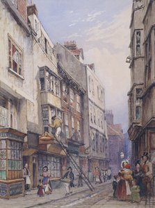 Bell Yard perto de Chancery Lane, Londres, 1835 de George Sidney Shepherd