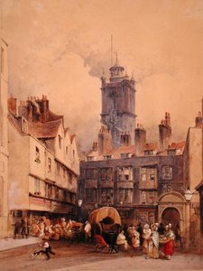 St. Giles, Cripplegate (aguarela sobre papel) de George Sidney Shepherd