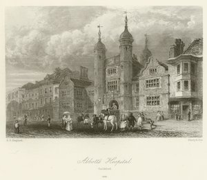 Hospital Abbotts, Guildford, 1840 de George Sidney after Shepherd