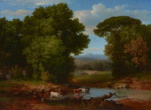 Um pouco do Aqueduto Romano 1852 (óleo sobre tela) de George Snr. Inness