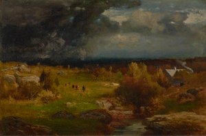 Limpeza 1875 (Óleo sobre tela) de George Snr. Inness