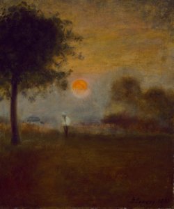 Nascer da lua, 1891 de George Snr. Inness