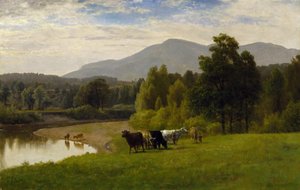 Pasture Lands, 1867 (óleo sobre papel no baord)