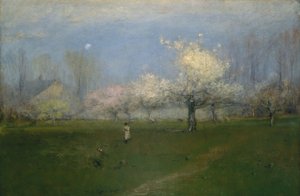 Flores da Primavera, Montclair, Nova Jersey, c.1891 de George Snr. Inness