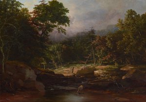 Riacho nas montanhas, c.1850 (óleo sobre tela) de George Snr. Inness