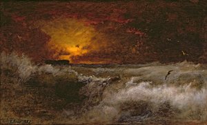 Pôr do sol sobre o mar, 1887