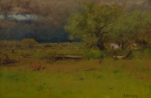 A tempestade que passa 1892 (Óleo sobre tela) de George Snr. Inness