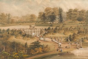 Desenho para Cowley Manor, Gloucestershire de George Somers Clarke