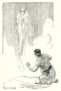Jason e os Argonautas: "Através do véu ela olhou para ele" (litho) de George Soper