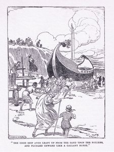 O bom navio Argo saltou da areia sobre os rolos e mergulhou para a frente como um cavalo galante, de The Heroes publicado por George Allen e Unwin 1929 de George Soper
