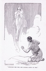 Através do véu ela olhou para ele, de The Heroes publicado por George Allen e Unwin 1929 de George Soper