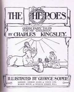 Design de página de título, de The Heroes publicado por George Allen e Unwin 1929 de George Soper