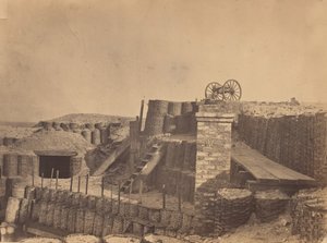 Fortificações perto de Charleston, Carolina do Sul, ca. 1861. de George Stacy.