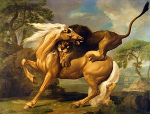Um Leão Atacando um Cavalo, c.1762