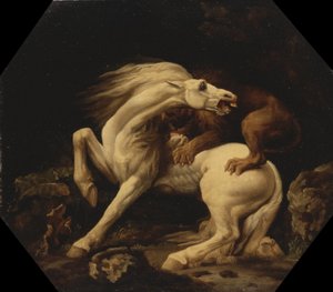 Cavalo atacado por um leão (Episódio C) de George Stubbs