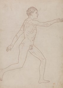 Figura Humana, Vista Lateral (Esboço de Estudo no Verso da Tabela VIII) de George Stubbs