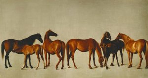 Éguas com recheios de George Stubbs