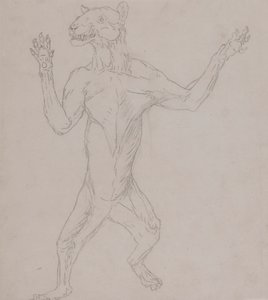 Corpo de Tigre, de Pé em Postura Humana de George Stubbs
