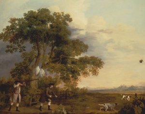 Tiroteio com dois cavalheiros de George Stubbs
