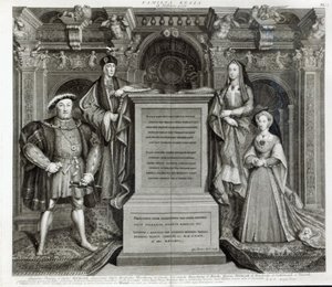 Familia Regia, ou A Família de Henrique VIII, 1742 de George Vertue
