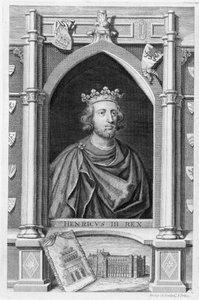 Henrique III (1207-72) Rei da Inglaterra de 1216, gravado pelo artista (gravura) de George Vertue