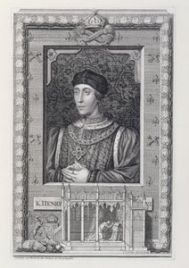 Henrique VI (1421-71) Rei da Inglaterra 1421-66 e 1470-71, depois de um retrato no Palácio de Kensington, gravado pelo artista de George Vertue