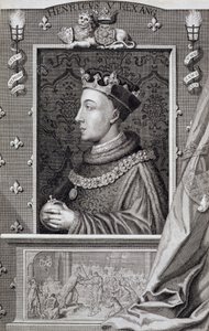 Henry V (1387-1422), depois de uma pintura no Palácio de Kensington de George Vertue