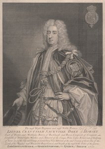 Lionel Cranfield Sackville, 1º Duque de Dorset de George Vertue