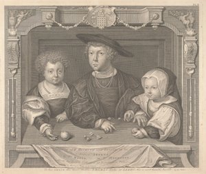 Três filhos de Henrique VII e Isabel Sua Rainha, o Príncipe Arthur, o Príncipe Henrique e a Princesa Margarida