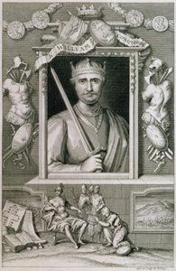 William I the Conqueror (1027-87) Rei da Inglaterra de 1066, gravado pelo artista (gravura) de George Vertue