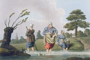 Leech Finders, de &39;Costume of Yorkshire&39; gravado por Robert Havell (1769-1832) 1814