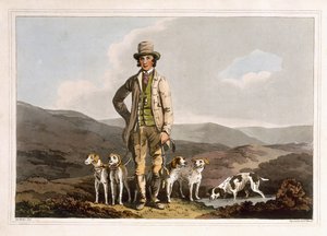 The Dog Breaker, gravado por Robert Havell, o Velho, publicado em 1814 por Robinson and Son, Leeds de George Walker