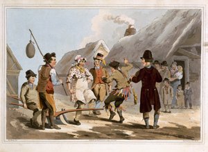 O arado de tolo, gravado por Robert Havell o velho, publicado em 1814 por Robinson e filho, Leeds